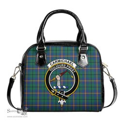 Scottish Carmichael Ancient Tartan Shoulder Handbags with Family Crest Scottish Plaid Tartan Plaid - ScotsTee - scotstee.com