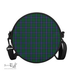 Scottish Douglas Green Tartan Round Crossbody Bags - Round Purse Scottish Plaid Tartan Plaid - ScotsTee - scotstee.com