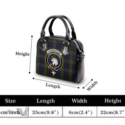 Scottish Cunningham Hunting Tartan Shoulder Handbags with Family Crest Scottish Plaid Tartan Plaid - ScotsTee - scotstee.com