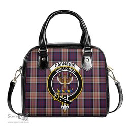 Scottish Carnegie Tartan Shoulder Handbags with Family Crest Scottish Plaid Tartan Plaid - ScotsTee - scotstee.com