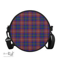 Scottish Chisholm Hunting Modern Tartan Round Crossbody Bags - Round Purse Scottish Plaid Tartan Plaid - ScotsTee - scotstee.com