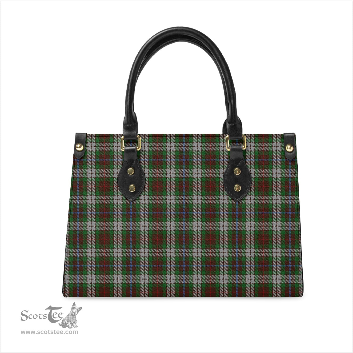 Scottish Fraser Hunting Dress Tartan Leather Bag for Women Scottish Plaid Tartan Plaid - ScotsTee - scotstee.com