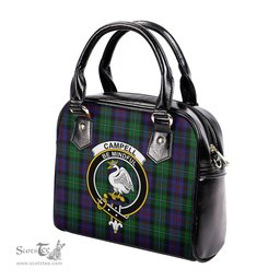 Scottish Campbell of Cawdor Tartan Shoulder Handbags with Family Crest Scottish Plaid Tartan Plaid - ScotsTee - scotstee.com