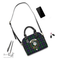 Scottish Campbell of Cawdor Tartan Shoulder Handbags with Family Crest Scottish Plaid Tartan Plaid - ScotsTee - scotstee.com
