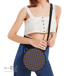 Scottish Carnegie Ancient Tartan Round Crossbody Bags - Round Purse Scottish Plaid Tartan Plaid - ScotsTee - scotstee.com