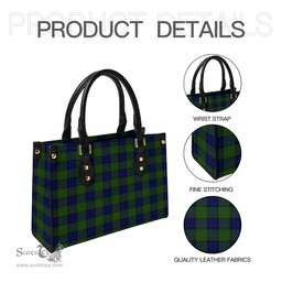 Scottish Dundas Modern Tartan Leather Bag for Women Scottish Plaid Tartan Plaid - ScotsTee - scotstee.com