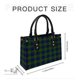 Scottish Dundas Modern Tartan Leather Bag for Women Scottish Plaid Tartan Plaid - ScotsTee - scotstee.com