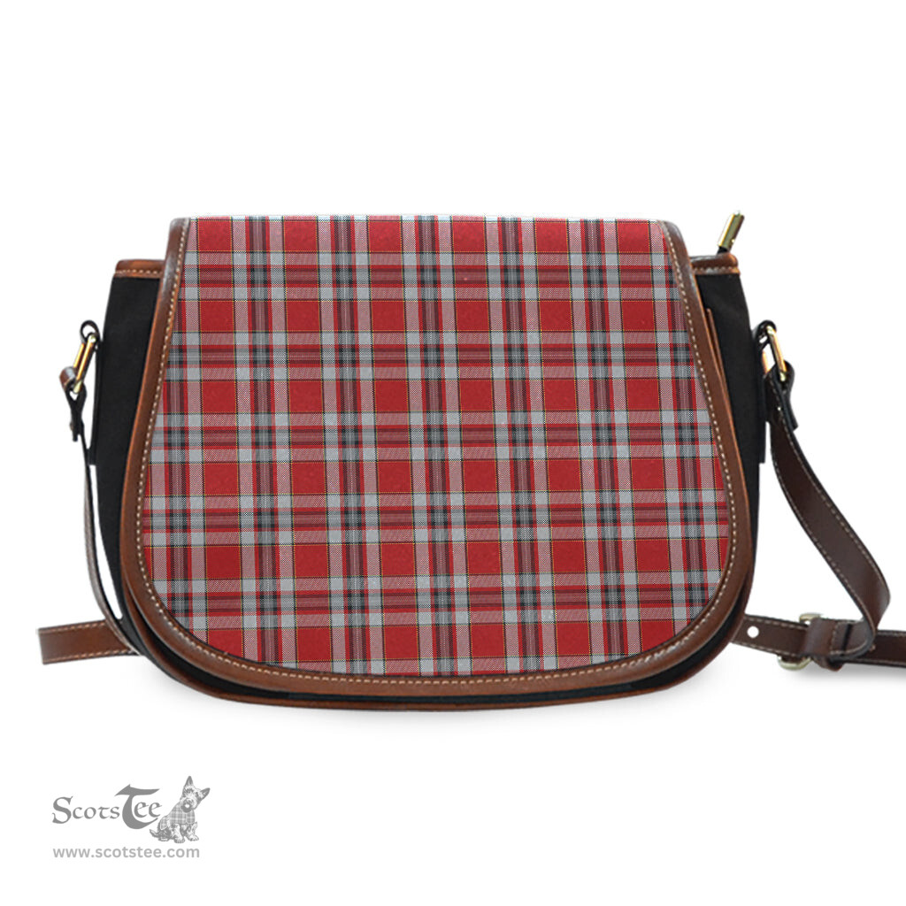 Scottish Drummond of Perth Dress Tartan Saddle Crossbody Bag Scottish Plaid Tartan Plaid - ScotsTee - scotstee.com
