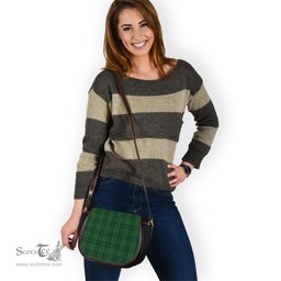 Scottish Dunbar Hunting Tartan Saddle Crossbody Bag Scottish Plaid Tartan Plaid - ScotsTee - scotstee.com
