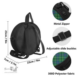 Scottish Duncan Ancient Tartan Round Crossbody Bags - Round Purse Scottish Plaid Tartan Plaid - ScotsTee - scotstee.com