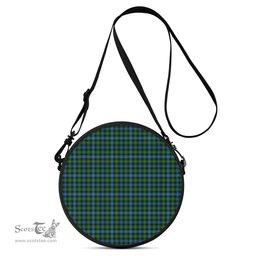 Scottish Dyce Tartan Round Crossbody Bags - Round Purse Scottish Plaid Tartan Plaid - ScotsTee - scotstee.com