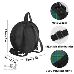 Scottish Duncan Ancient Tartan Round Crossbody Bags - Round Purse with Family Crest Scottish Plaid Tartan Plaid - ScotsTee - scotstee.com