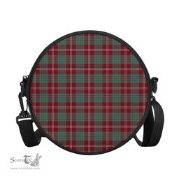 Scottish Crawford Modern Tartan Round Crossbody Bags - Round Purse Scottish Plaid Tartan Plaid - ScotsTee - scotstee.com