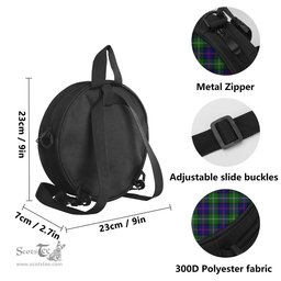 Scottish MacThomas Modern Tartan Round Crossbody Bags - Round Purse Scottish Plaid Tartan Plaid - ScotsTee - scotstee.com