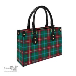 Scottish Manitoba Province Canada Tartan Leather Bag for Women Scottish Plaid Tartan Plaid - ScotsTee - scotstee.com