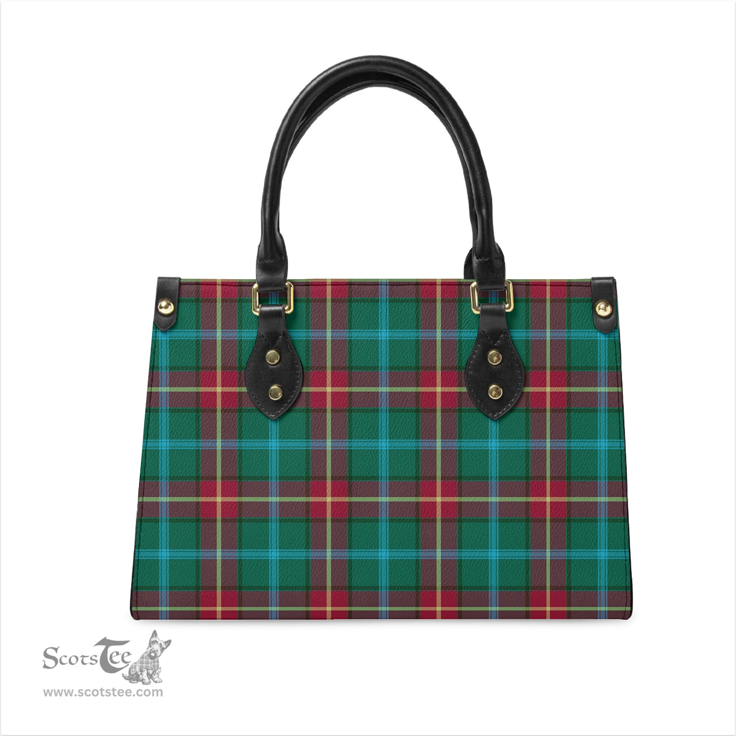 Scottish Manitoba Province Canada Tartan Leather Bag for Women Scottish Plaid Tartan Plaid - ScotsTee - scotstee.com