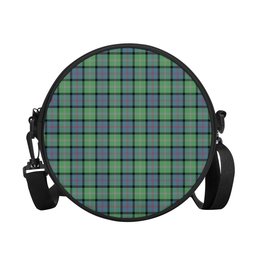 Scottish MacThomas Ancient Tartan Round Crossbody Bags - Round Purse Scottish Plaid Tartan Plaid - ScotsTee - scotstee.com