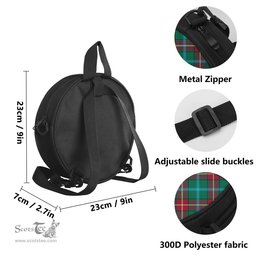 Scottish Manitoba Province Canada Tartan Round Crossbody Bags - Round Purse Scottish Plaid Tartan Plaid - ScotsTee - scotstee.com