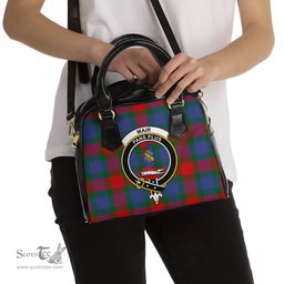 Scottish Mar Tartan Shoulder Handbags with Family Crest Scottish Plaid Tartan Plaid - ScotsTee - scotstee.com