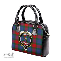 Scottish Mar Tartan Shoulder Handbags with Family Crest Scottish Plaid Tartan Plaid - ScotsTee - scotstee.com