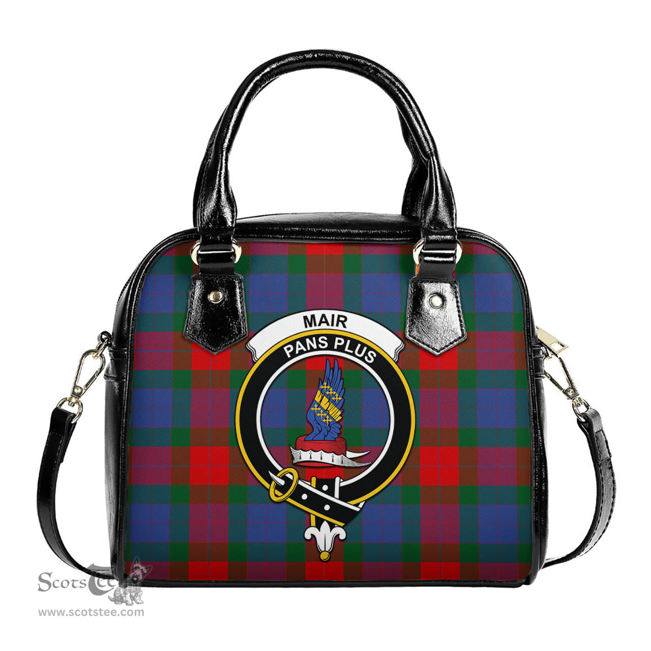 Scottish Mar Tartan Shoulder Handbags with Family Crest Scottish Plaid Tartan Plaid - ScotsTee - scotstee.com