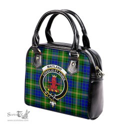 Scottish Maitland Tartan Shoulder Handbags with Family Crest Scottish Plaid Tartan Plaid - ScotsTee - scotstee.com