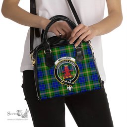 Scottish Maitland Tartan Shoulder Handbags with Family Crest Scottish Plaid Tartan Plaid - ScotsTee - scotstee.com