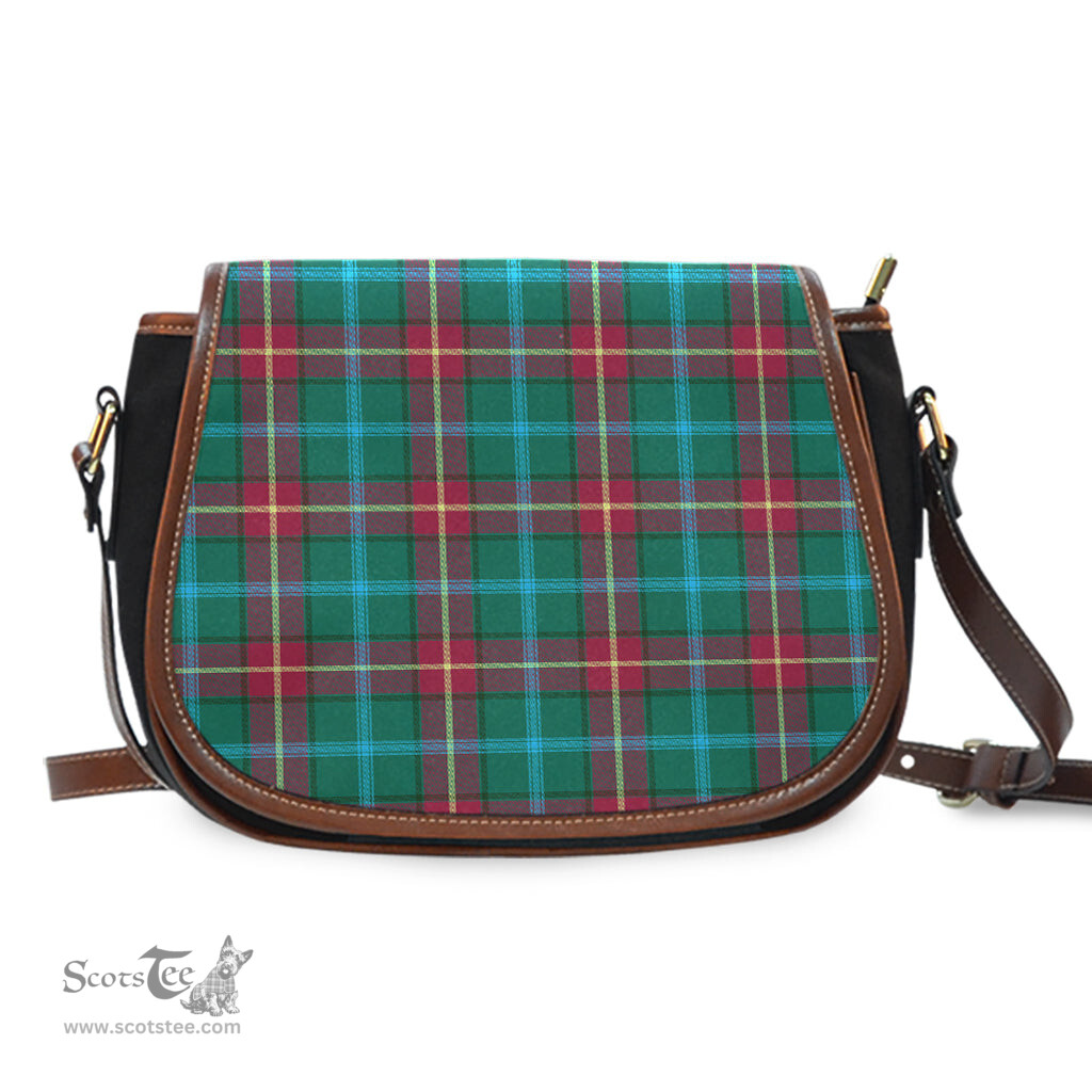 Scottish Manitoba Province Canada Tartan Saddle Crossbody Bag Scottish Plaid Tartan Plaid - ScotsTee - scotstee.com