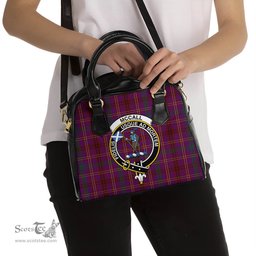 Scottish McCall (Caithness) Tartan Shoulder Handbags with Family Crest Scottish Plaid Tartan Plaid - ScotsTee - scotstee.com