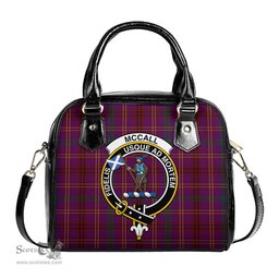 Scottish McCall (Caithness) Tartan Shoulder Handbags with Family Crest Scottish Plaid Tartan Plaid - ScotsTee - scotstee.com