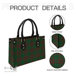 Scottish Matheson Hunting Highland Tartan Leather Bag for Women Scottish Plaid Tartan Plaid - ScotsTee - scotstee.com