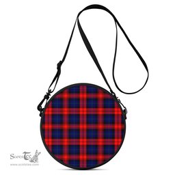 Scottish McLaughlin Tartan Round Crossbody Bags - Round Purse Scottish Plaid Tartan Plaid - ScotsTee - scotstee.com