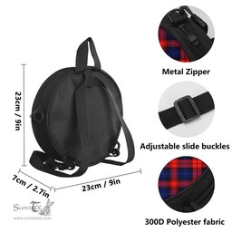 Scottish McLaughlin Tartan Round Crossbody Bags - Round Purse Scottish Plaid Tartan Plaid - ScotsTee - scotstee.com
