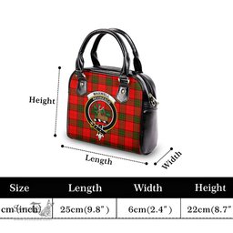 Scottish Maxwell Modern Tartan Shoulder Handbags with Family Crest Scottish Plaid Tartan Plaid - ScotsTee - scotstee.com
