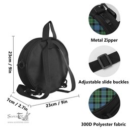 Scottish McCoy Ancient Tartan Round Crossbody Bags - Round Purse Scottish Plaid Tartan Plaid - ScotsTee - scotstee.com