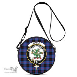 Scottish Maule Tartan Round Crossbody Bags - Round Purse with Family Crest Scottish Plaid Tartan Plaid - ScotsTee - scotstee.com