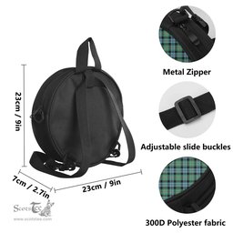 Scottish Melville Ancient Tartan Round Crossbody Bags - Round Purse with Family Crest Scottish Plaid Tartan Plaid - ScotsTee - scotstee.com