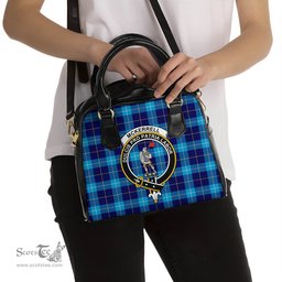 Scottish McKerrell Tartan Shoulder Handbags with Family Crest Scottish Plaid Tartan Plaid - ScotsTee - scotstee.com