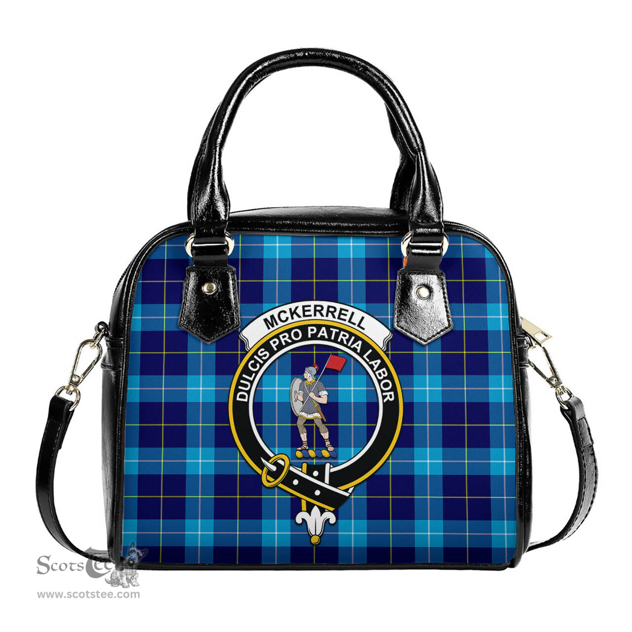 Scottish McKerrell Tartan Shoulder Handbags with Family Crest Scottish Plaid Tartan Plaid - ScotsTee - scotstee.com