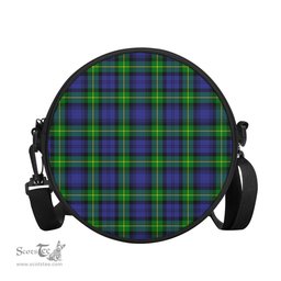 Scottish Meldrum Tartan Round Crossbody Bags - Round Purse Scottish Plaid Tartan Plaid - ScotsTee - scotstee.com