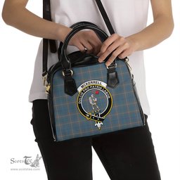 Scottish McKerrell of Hillhouse Dress Tartan Shoulder Handbags with Family Crest Scottish Plaid Tartan Plaid - ScotsTee - scotstee.com