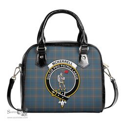 Scottish McKerrell of Hillhouse Dress Tartan Shoulder Handbags with Family Crest Scottish Plaid Tartan Plaid - ScotsTee - scotstee.com
