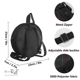 Scottish Mayo County Ireland Tartan Round Crossbody Bags - Round Purse Scottish Plaid Tartan Plaid - ScotsTee - scotstee.com