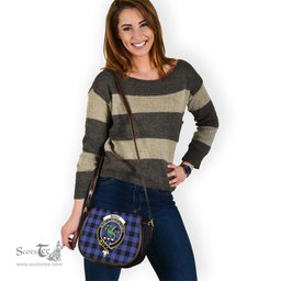 Scottish Maule Tartan Saddle Crossbody Bag with Family Crest Scottish Plaid Tartan Plaid - ScotsTee - scotstee.com