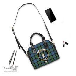 Scottish McCoy Ancient Tartan Shoulder Handbags with Family Crest Scottish Plaid Tartan Plaid - ScotsTee - scotstee.com