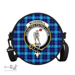 Scottish McKerrell Tartan Round Crossbody Bags - Round Purse with Family Crest Scottish Plaid Tartan Plaid - ScotsTee - scotstee.com