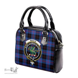 Scottish Maule Tartan Shoulder Handbags with Family Crest Scottish Plaid Tartan Plaid - ScotsTee - scotstee.com