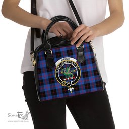 Scottish Maule Tartan Shoulder Handbags with Family Crest Scottish Plaid Tartan Plaid - ScotsTee - scotstee.com