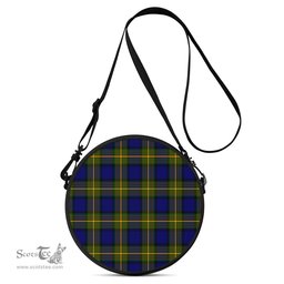 Scottish Muir Tartan Round Crossbody Bags - Round Purse Scottish Plaid Tartan Plaid - ScotsTee - scotstee.com