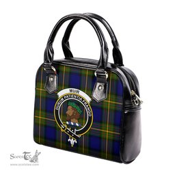 Scottish Muir Tartan Shoulder Handbags with Family Crest Scottish Plaid Tartan Plaid - ScotsTee - scotstee.com